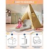 Kids' 2-in-1 Convertible Sofa Chair - Soft Teddy Fleece Toddler Lounger & Bed for Playroom, Nursery | Great Birthday Gift - 3 of 4