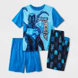 Boys' Blue Beetle 3pc Pajama Set - Blue