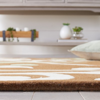 Ivory Elegance Hand-Tufted Wool-Viscose Blend Rectangular Rug