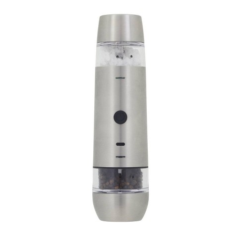 Kamenstein Usb Rechargeable Dual Salt And Pepper Grinder: Stainless ...