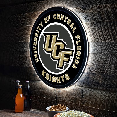Evergreen Ultra-Thin Edgelight LED Wall Decor, Round, University of Central Florida- 23 x 23 Inches Made In USA