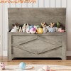Storage Chest Wooden Toy Storage Bench, Modern Style Lift-Top Toy Chest with Safety Hinge for Entryway Supports 300 Lb - 3 of 4