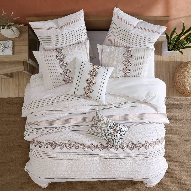 5pc Andrew Comforter Bedding Set Ivory - Riverbrook Home , 4 of 10