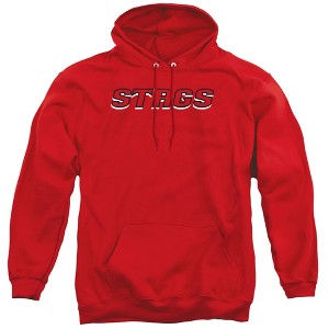 Fairfield University Official Circle Logo Unisex Adult Pull-Over Hoodie, Red - 1 of 4