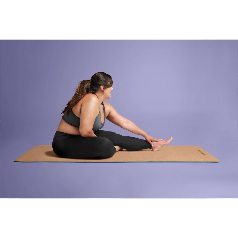 Natural Cork TPE Yoga Mat 5mm Green - All In Motion&#8482;, 5 of 6