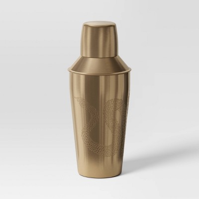 575ml Halloween Stainless Steel Snake Cocktail Shaker Gold - Threshold™: 7.625" Height, 575ml Capacity, Spot Clean