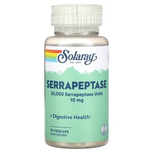 Solaray Serrapeptase, 10 mg, 90 VegCaps - 1 of 3
