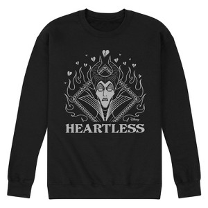 Men's - Disney Villains - Maleficent Heartless Graphic Fleece Sweatshirt - 1 of 4