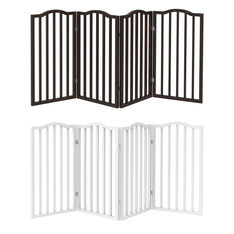 Pet Adobe Freestanding Pet Gate for Dogs and Cats - Dark Brown, 2 of 8