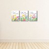Big Dot of Happiness Wildflowers - Boho Floral Kids Bathroom Rules Wall Art - 7.5 x 10 inches - Set of 3 Signs - Wash, Brush, Flush - 3 of 4