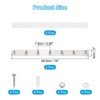 Unique Bargains 304 Stainless Steel Waterproof Round Chamfer Coat Hook 2 Pcs - 2 of 3