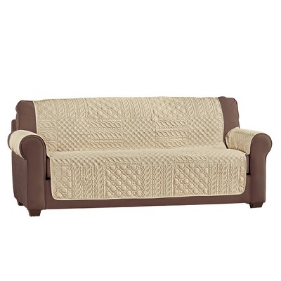 Collections Etc Pinsonic Patchwork Quilted Furniture Cover