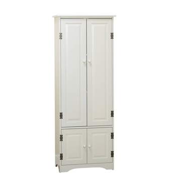 Extra Tall Antique Cabinet White - Buylateral