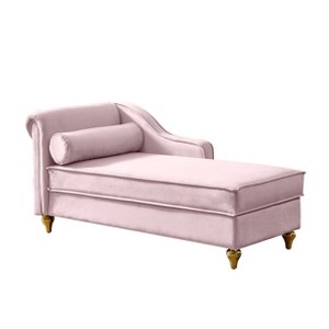 Cesicia Modern Upholstery Chaise Lounge Chair with Storage - 1 of 4