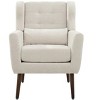 CLIHOME Modern Accent Chair, Teddy Fabric Living Room Chairs Comfy Reading Chair, Lounge Arm Chairs for Living Room Bedroom - 4 of 4
