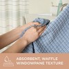 TOWN & COUNTRY EVERYDAY 4-Piece Textured Windowpane Washcloth Set - 4 of 4