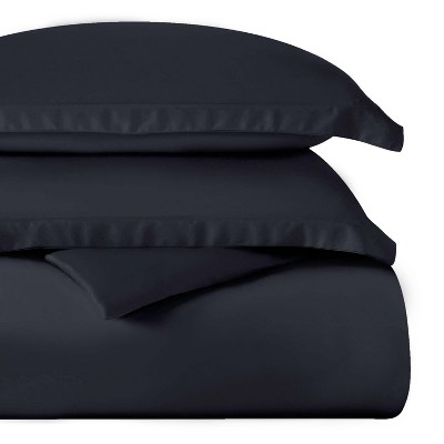 Premium Cotton 400 Thread Count Solid Duvet Cover Set by Blue Nile Mills
