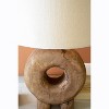 Eco-Friendly Recycled Wood Table Lamp – 20.5" Tall with Shade by Kalalou - 3 of 3