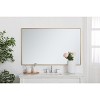 Elegant Lighting Metal frame rectangle mirror 30 inch in Brass - 4 of 4