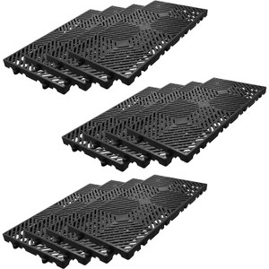 Heavy Duty Plastic Floor Pallets, Rackable Stackable Lightweight Waterproof Storage Pads, Ventilated Grid Design for Basement Warehouse Garage - 1 of 4