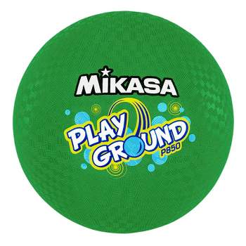 Mikasa 4-Square Rubber Playground Ball, 8-1/2 Inches, Neon Green