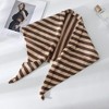 Anna-Kaci Striped Knit Scarf Lightweight Soft Stretch Fabric for Easy Styling 43.5×15 Inches - 2 of 3