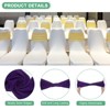 Unique Bargains Polyester Strong Stretchability Wedding Party Chair Sashes 100 Pcs - 2 of 4