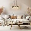 DORESshop 3-Light Black and Gold Industrial Retangular Island Pendant Light with Metal Shade E26 Base, No Bulbs Included - 4 of 4