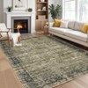 Vintage Boho Non-Slip Kitchen Rug Retro Abstract Low Pile Area Rug Soft Floor Carpet for Bedroom Living Room Laundry Room - 2 of 4