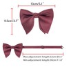 INSPIRE CHIC Men's Pre-tied Adjustable Satin Bow Tie - 3 of 4