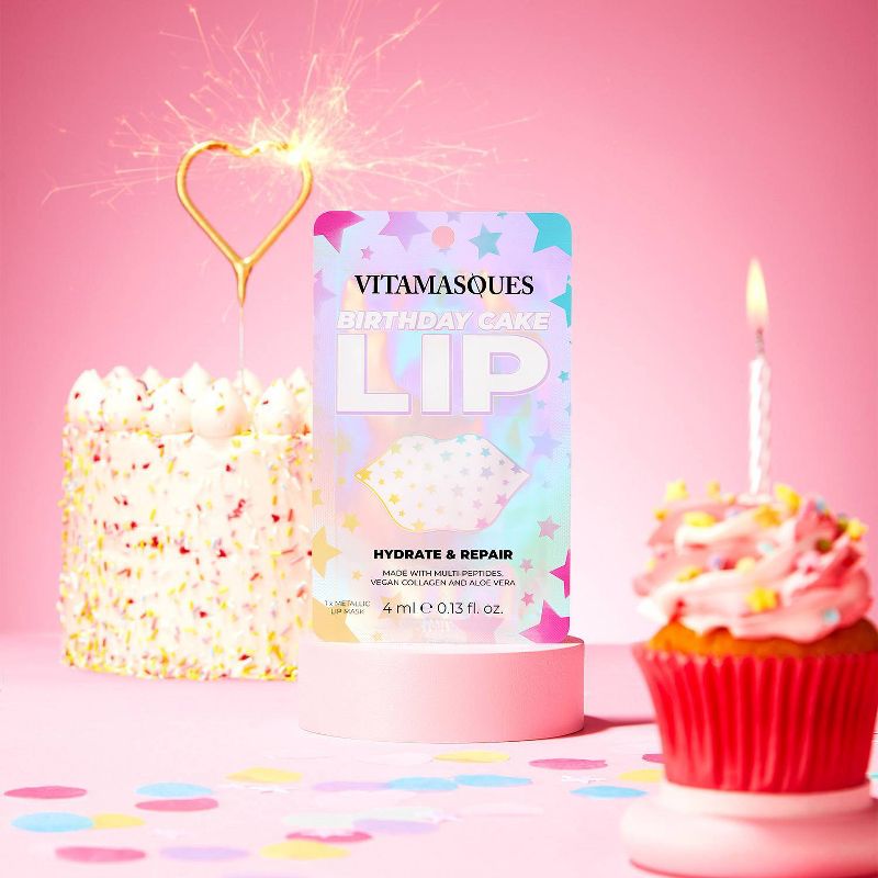 Vitamasques Birthday Cake Lip Mask - 1.35 fl oz, 6 of 9