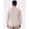 INSPIRE CHIC Men's Long Sleeve Quarter Zip Mock Neck Knitted Polo Sweater - 3 of 4