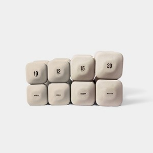 WeGym SafeGrip Dumbbells Upper Set - 10, 12, 15, 20 lbs - Sandstone - 1 of 4