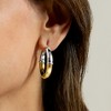 Ross-Simons Italian 2-Tone Sterling Silver Hoop Earrings - 4 of 4