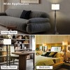 Maxax Modern Brass Gold Floor Lamp, 2- Light Standing Lamp with White Marble Base for Bedroom Office - 4 of 4