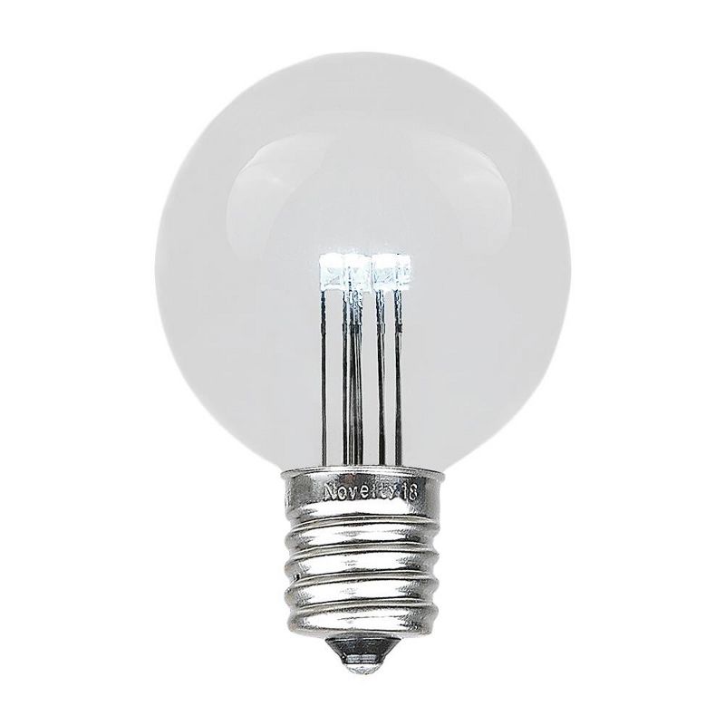 Novelty Lights G50 Globe Hanging LED String Light Replacement Bulbs E17 Intermediate Base 1 Watt, 1 of 5