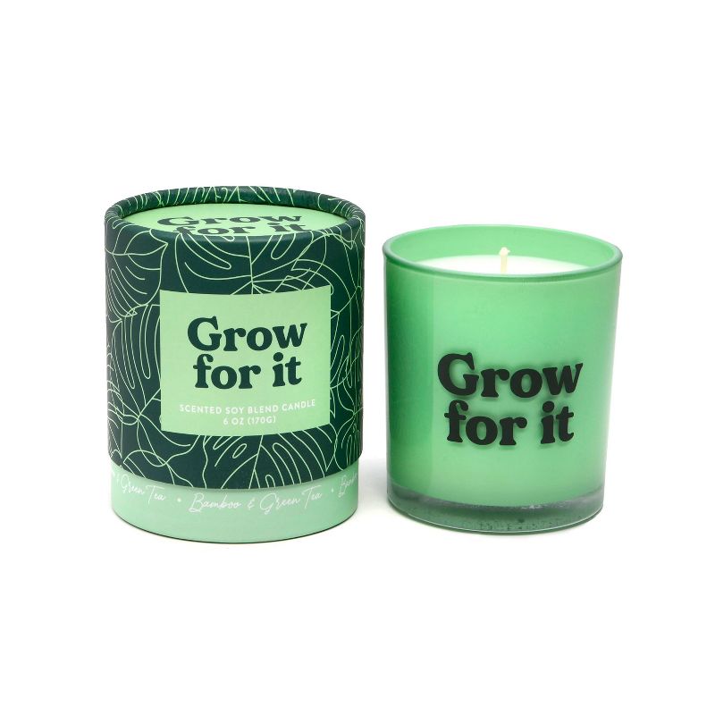 Grow For It Green Tea &#38; Bamboo Soy Candle, 2 of 5