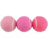 Midlee Mini 1.5" Squeaky Dog Tennis Balls- Pink- Set of 6 - 3 of 4