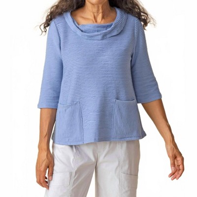 Women's Ripple Effect Drape Neck Top - habitat