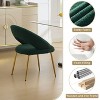 CAVINAS Modern Velvet Dining Chair with Gold Metal Legs, Dining Room Chair with Ergonomic Backrest - 4 of 4