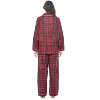 Casual Nights Women's Flannel Long Sleeve Button Down Pajama Set - 3 of 4