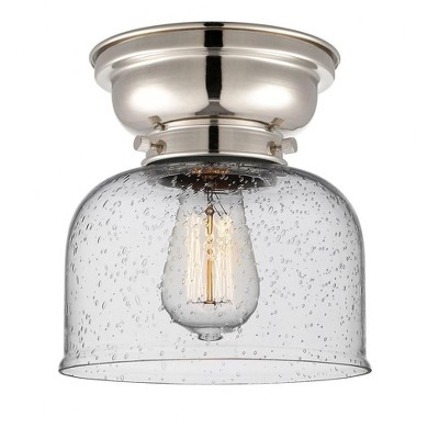 Bell - 1 Light Flush Mount In Industrial Style-7.88 Inches Tall and 8 Inches Wide
