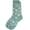 Memoi Women's Tennis Rayon From Bamboo Crew Socks Dusty Green 9-11 - 3 of 3