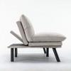CAVINAS Modern Folding Sofa, Upholstered Convertible Sofa, Versatile 2-in-1 Sofa Bed, Loveseat Sofa with Adjustable Armrests and Backrest - 3 of 4