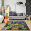 Teenage Mutant Ninja Turtles 5'x7' Comic Book Kids' Rug: Skid-Resistant Modern TMNT Bedroom Decor, Multicolor - 3 of 4