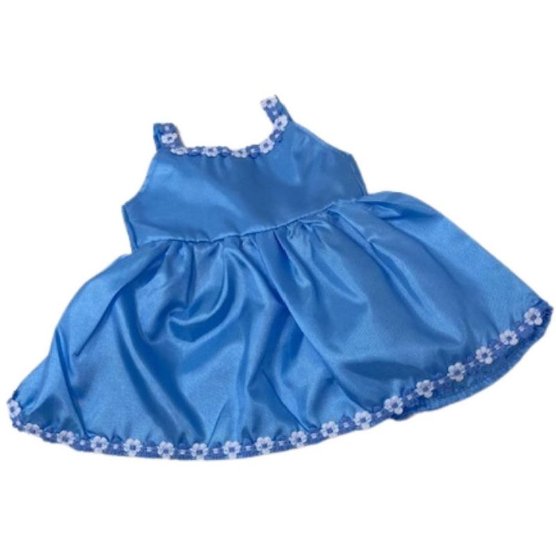 Doll Clothes Superstore Blue Sundress Fits 15-16 Inch Baby Dolls, 1 of 5