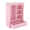 Kids Dress Up Storage Cabinet with Big Drawer,Kid Costume Wardrobe with Hanging Rod &Open Shelves,Low Design Close to the Ground for Playroom Bedroom - 4 of 4