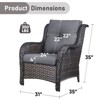 Gymojoy Outdoor Patio Chair with Table High Back Club Chair - 2 of 4