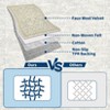 Modern Washable Area Rug, Soft Floral Floor Cover with Non Slip Backing, Low Pile Stain Resistant Foldable Carpet for Living Room - 3 of 4