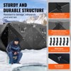 VEVOR Portable Ice Shelter, 6-8 Person Pop-Up Ice Fishing Tent, 70 Square Feet Fishable Area, Ice Shanty for Winter Fishing - 4 of 4
